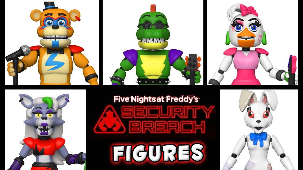 FNAF Security Breach Funko Articulated & PLUSH Figures SET! 2020