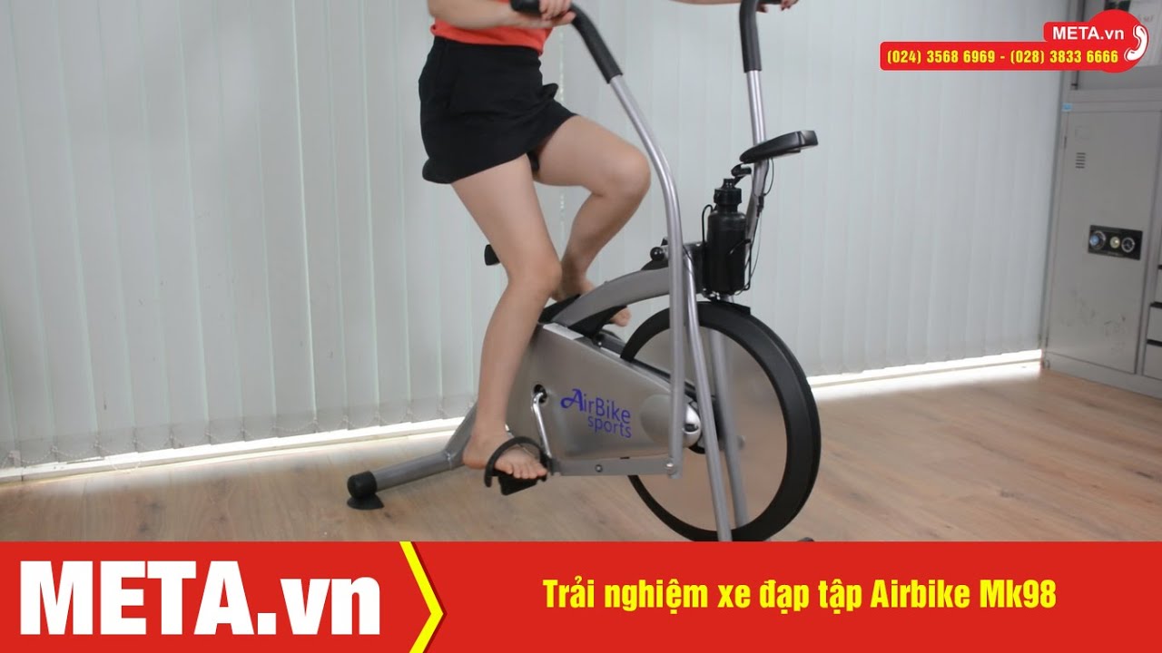 Trải nghiệm xe đạp tập thể dục Airbike Mk98, rèn luyện sức khỏe, giữ gìn vóc dáng | META.vn