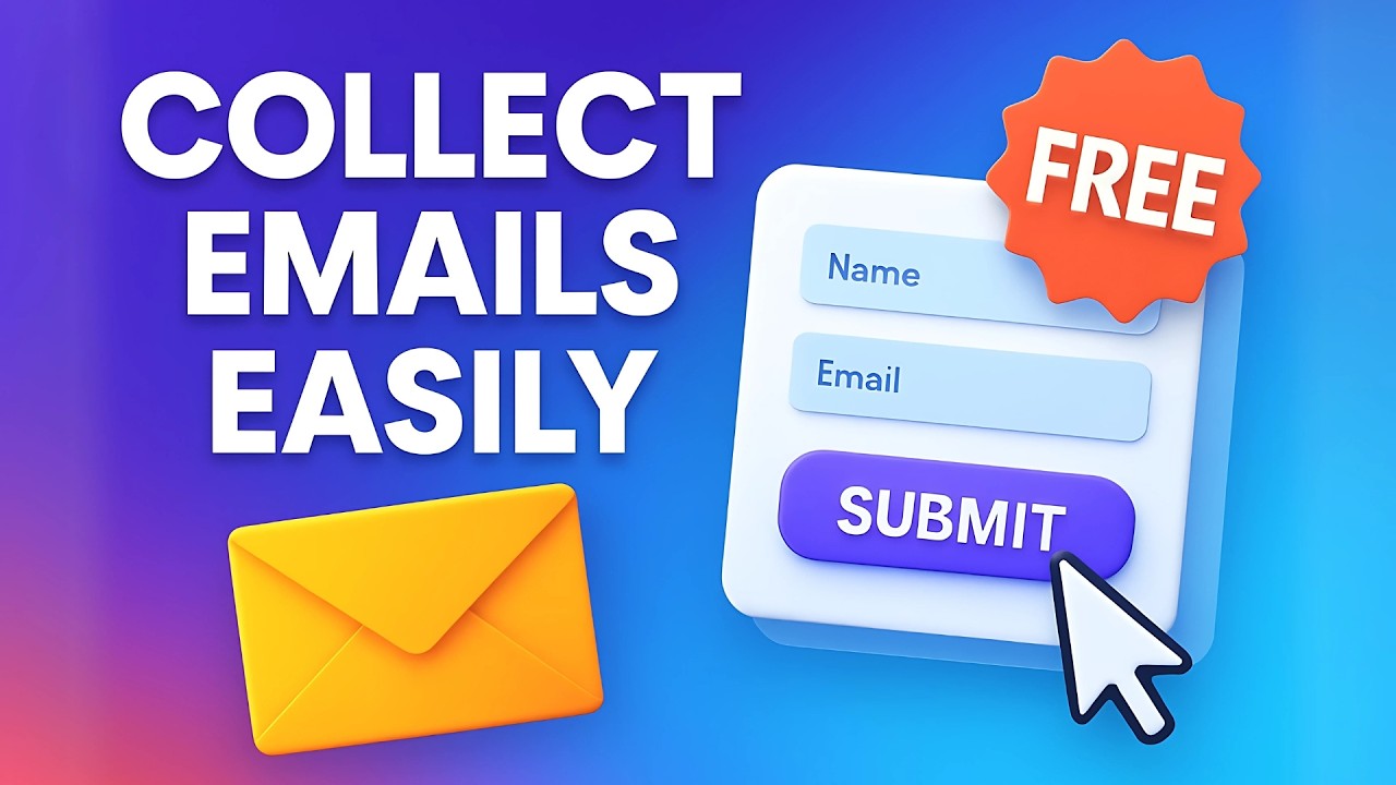 How to CREATE a Landing Page to COLLECT Emails (FREE!)