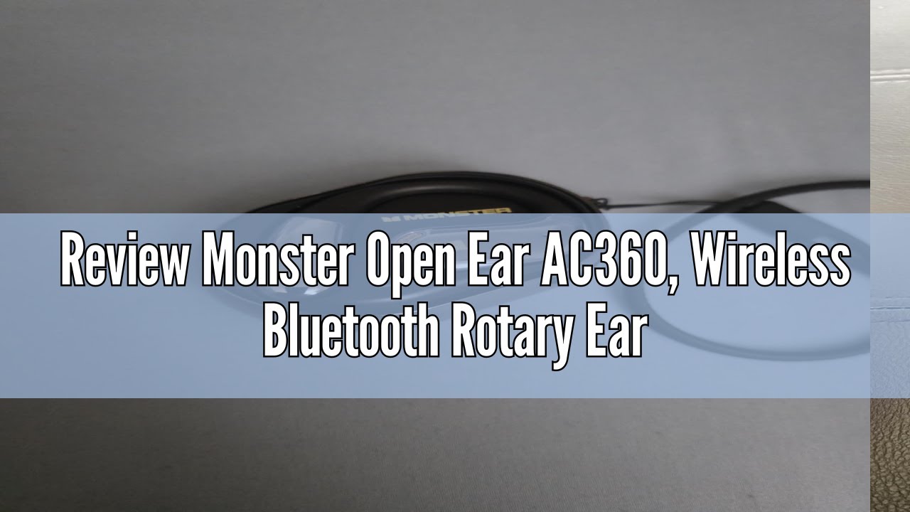 Review Monster Open Ear AC360, Wireless Bluetooth Rotary Earphone, with Lanyard, Upgraded Bluetooth
