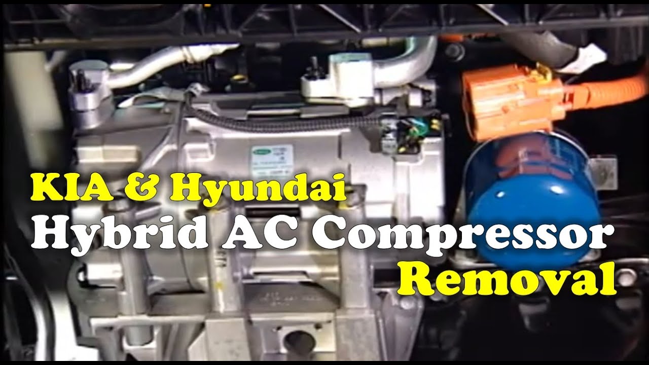 Hybrid A/C Compressor Removal Guide on Optima & Sonata Hybrid