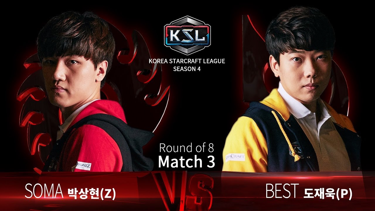 SOMA vs BEST ZvP - Ro8 Match 3 - KSL Season 4 - StarCraft: Remastered