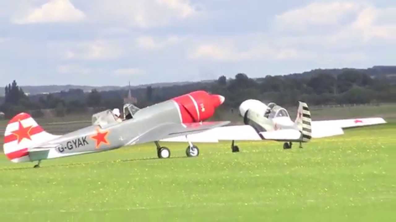 Aerostars Yak 50's -  Duxford Battle of Britain 75 Airshow 2015