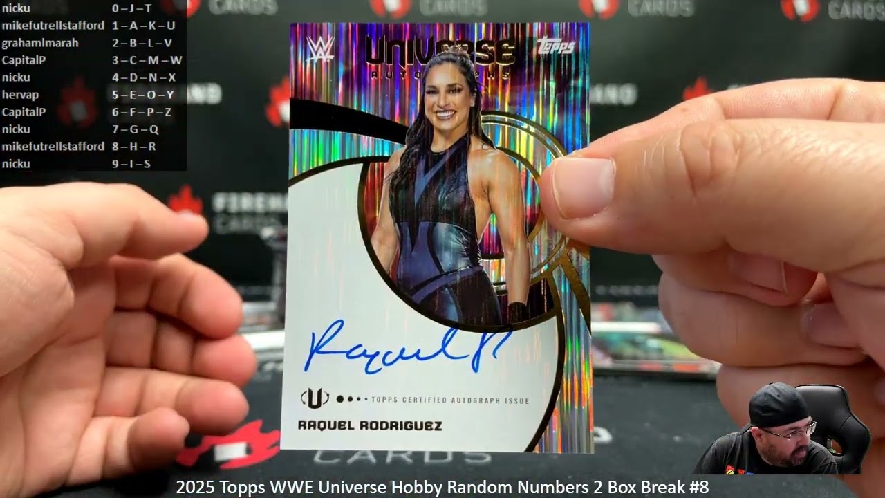 28.02.2026 2025 Topps WWE Universe Hobby Random Numbers 2 Box Break #8