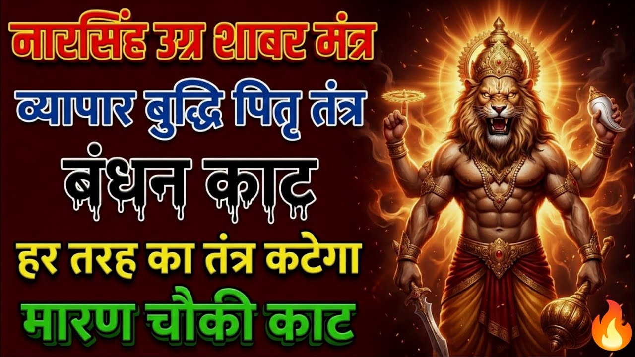 व्यापार बुद्धि पितृ तंत्र बंधन काट | हर तरह का तंत्र कटेगा | नारसिंह मारण चौकी काट शाबर मंत्र 