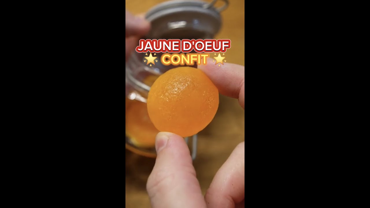 RECETTE 🥚 Jaune d'&oelig;uf confit au sel 👨&zwj;🍳
