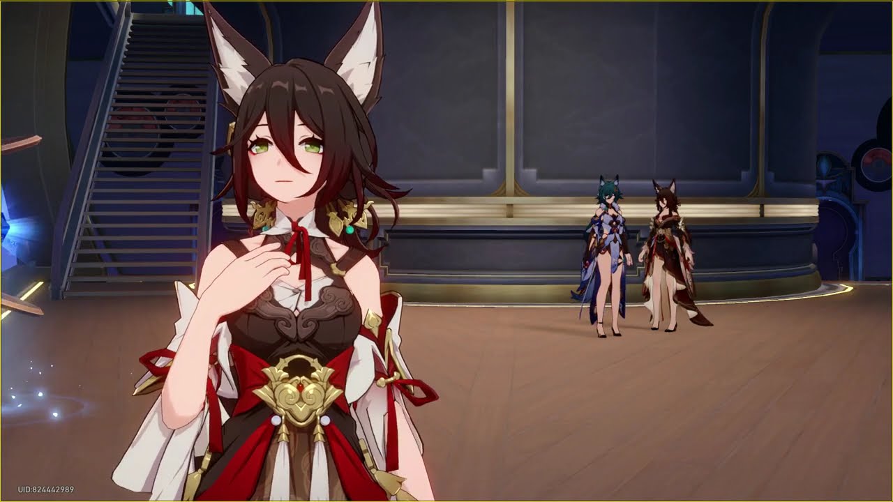 Tingyun being captivated as Yukong and Fugue watches on for 1min [Honkai: Star Rail / 崩壊スターレイル]