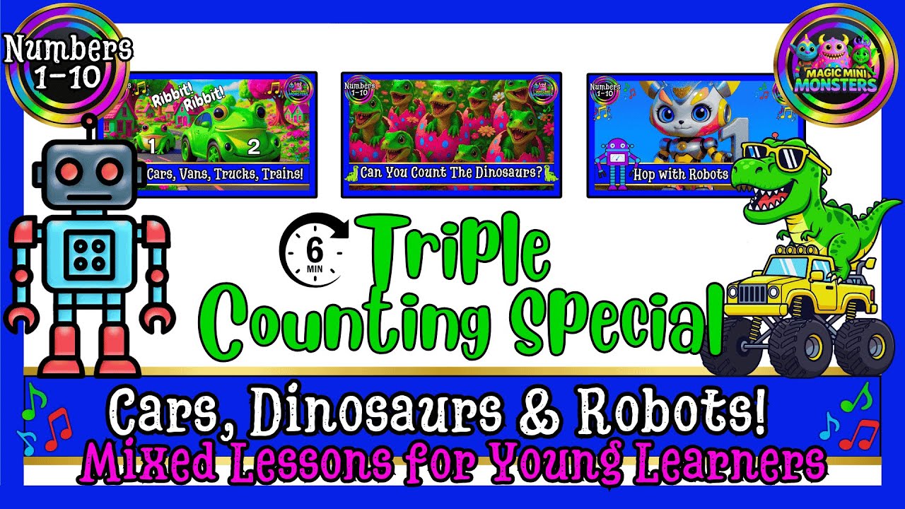 Triple Counting Special 1–10 | Magic Mini Monsters | #magicminimonsters