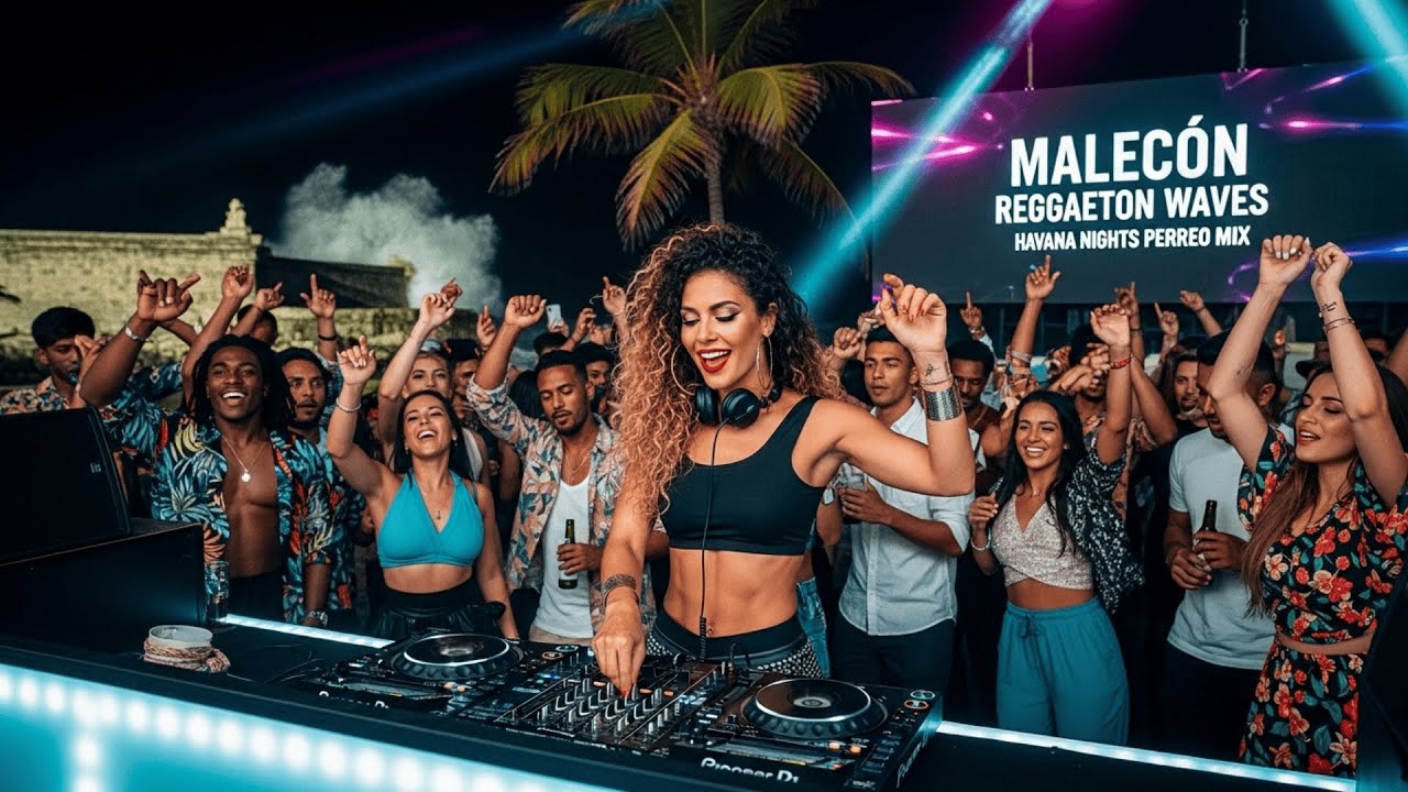 🌴 Malec&oacute;n Reggaeton Waves: Tropical Latin Dance Surge | Havana Nights Perreo Mix 💃🎶