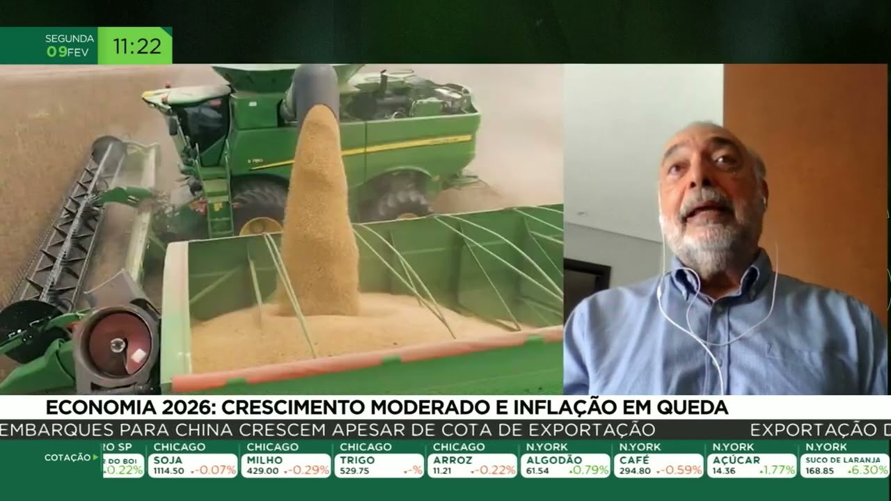 Economia 2026: crescimento moderado e inflação em queda
