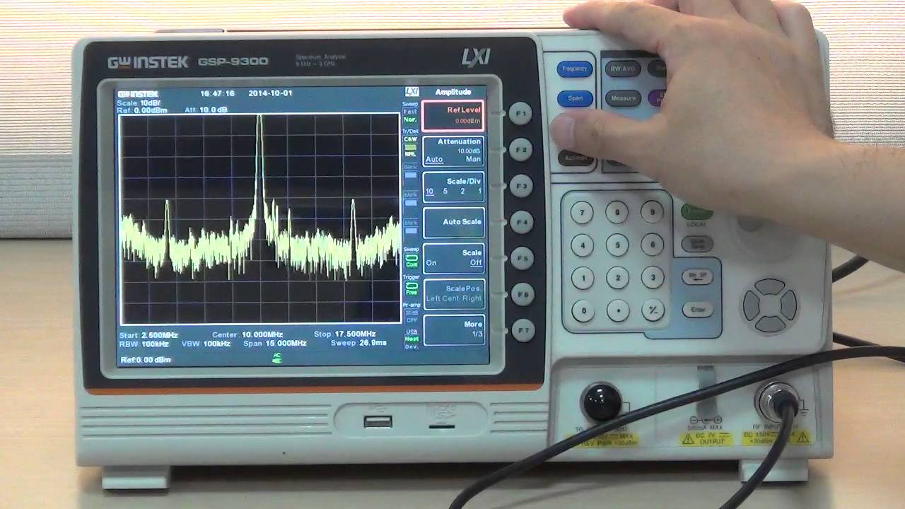 GSP-9300 How To Measure 10MHz Reference Output signals?