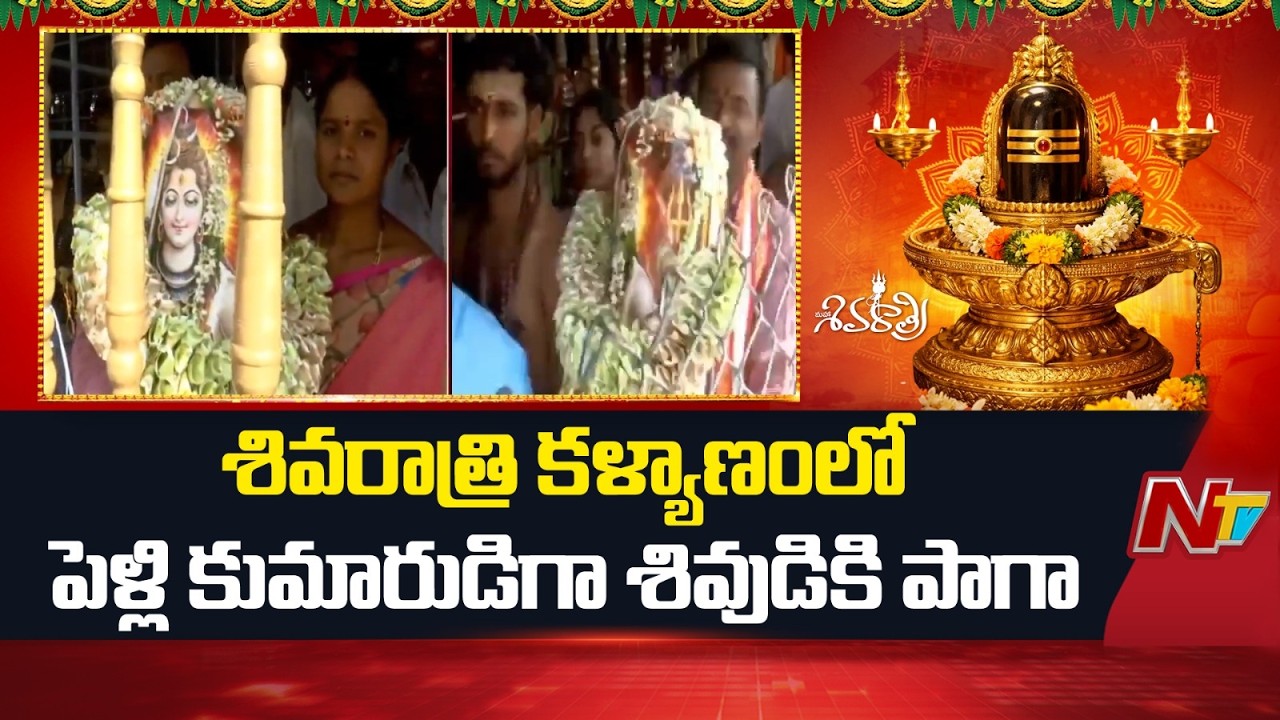 Srisailam: శివరాత్రి కళ్యాణంలో పెళ్లి కుమారుడిగా శివుడికి పాగా | Special Report | NTV Telugu