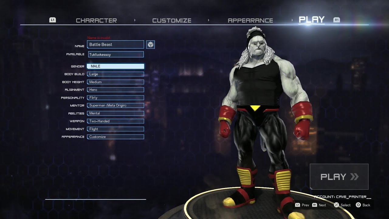 How to Make Battle Beast in DC Universe Online (DCUO Character Creation)