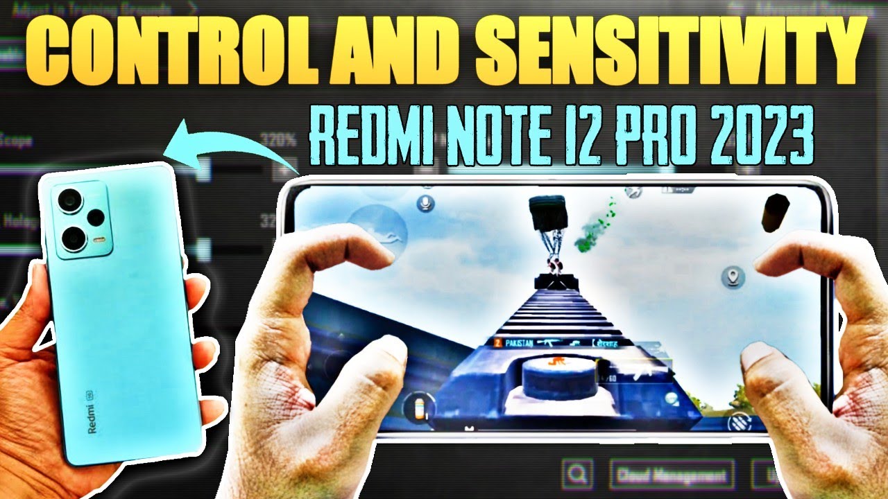 Redmi Note 12 Pro Controls & Sensitivity Settings 🔥 | 4 Finger Full Gyroscope BGMI Gameplay