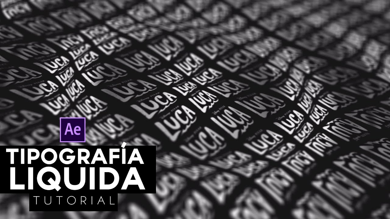 Tipografía Liquida After Effects Tutorial
