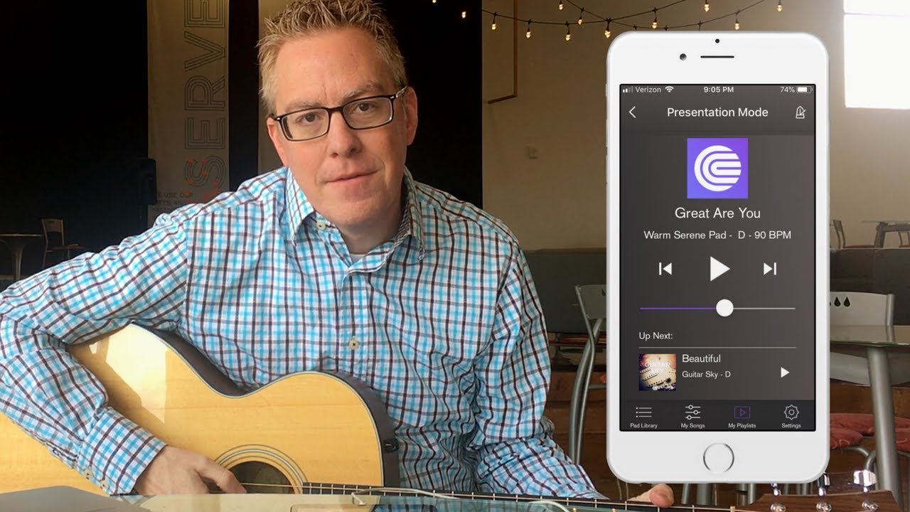 How to easily use ambient drone pads for worship with any iOS device