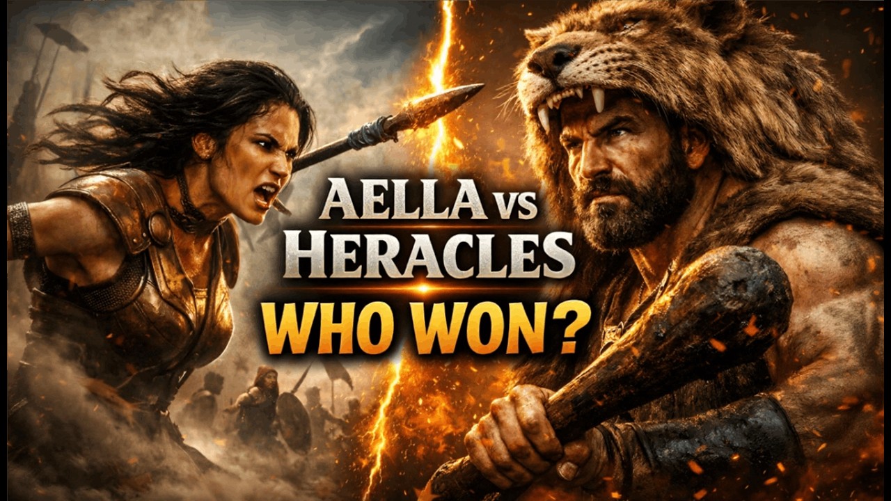 Отважная женщина-воительница из племени амазонок бросила вызов Гераклу #эпическиебитвы