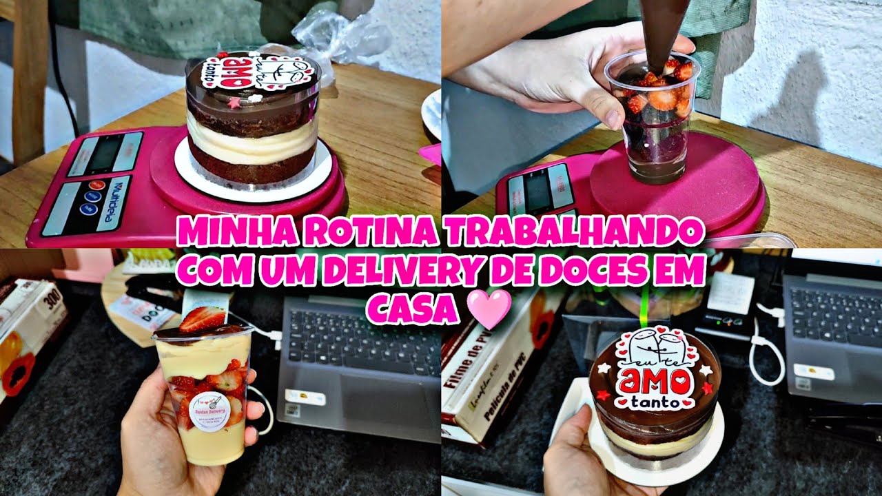 MINHA ROTINA TRABALHANDO COM UM DELIVERY DE DOCES EM CASA/ MONTAGEM DE PEDIDOS 🩷