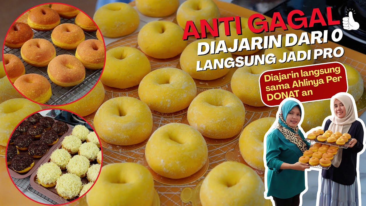 TANPA CETAKAN ‼️PASTI BERHASIL 😍 DIAJARIN SAMA AHLINYA DONAT PRO
