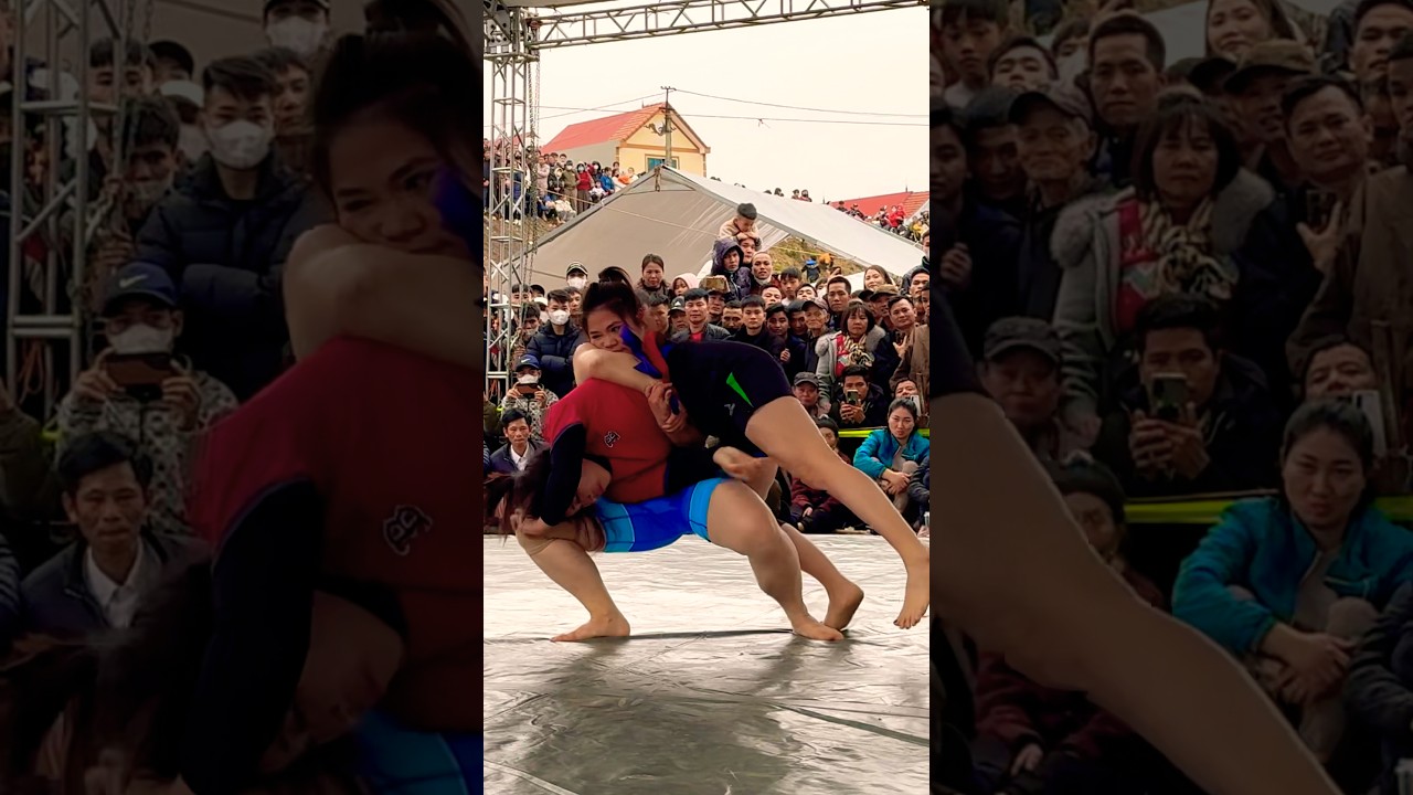 The Battle of the Beautiful Girls, Wrestling #vatnu #womenwrestling #vatnamnu