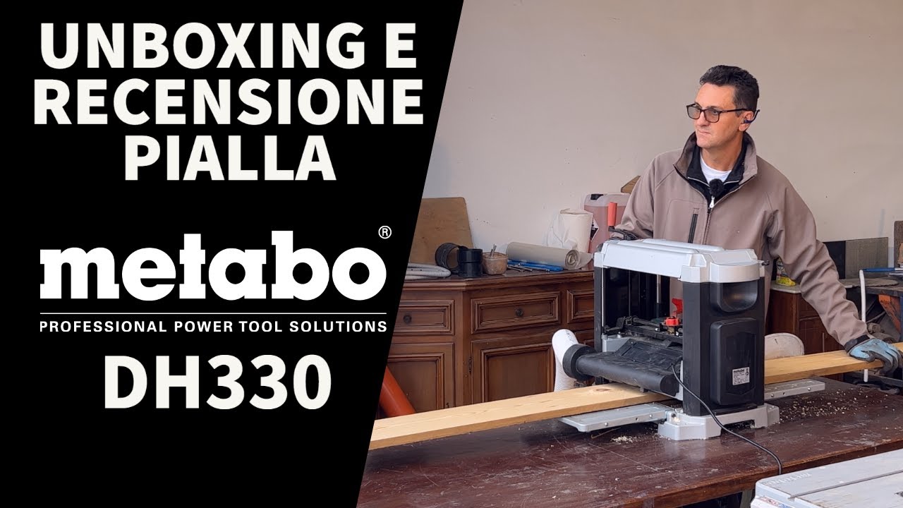 Unboxing e recensione pialla METABO DH330