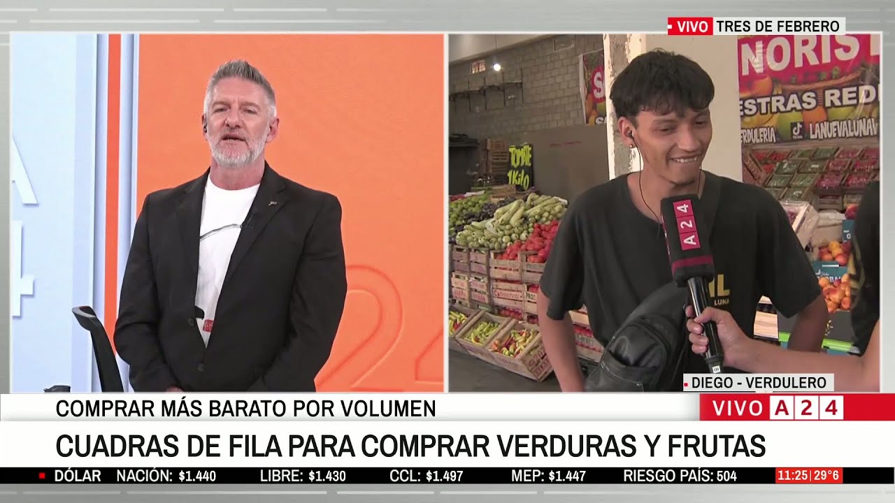🍆🍅🍏LARGAS FILAS POR PRECIOS BAJOS EN UNA VERDULERÍA DE LOMA HERMOSA
