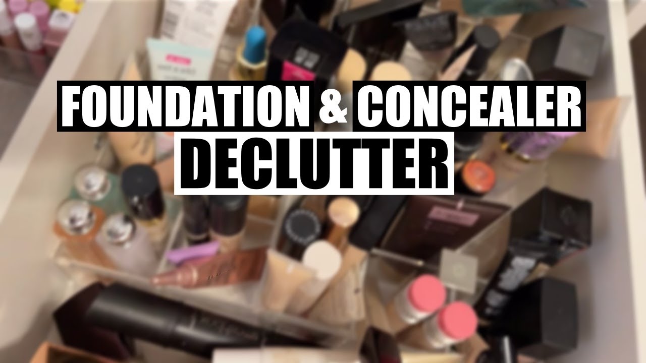 FOUNDATION and CONCEALER DECLUTTER | FEB 2022 | Makeup Declutter