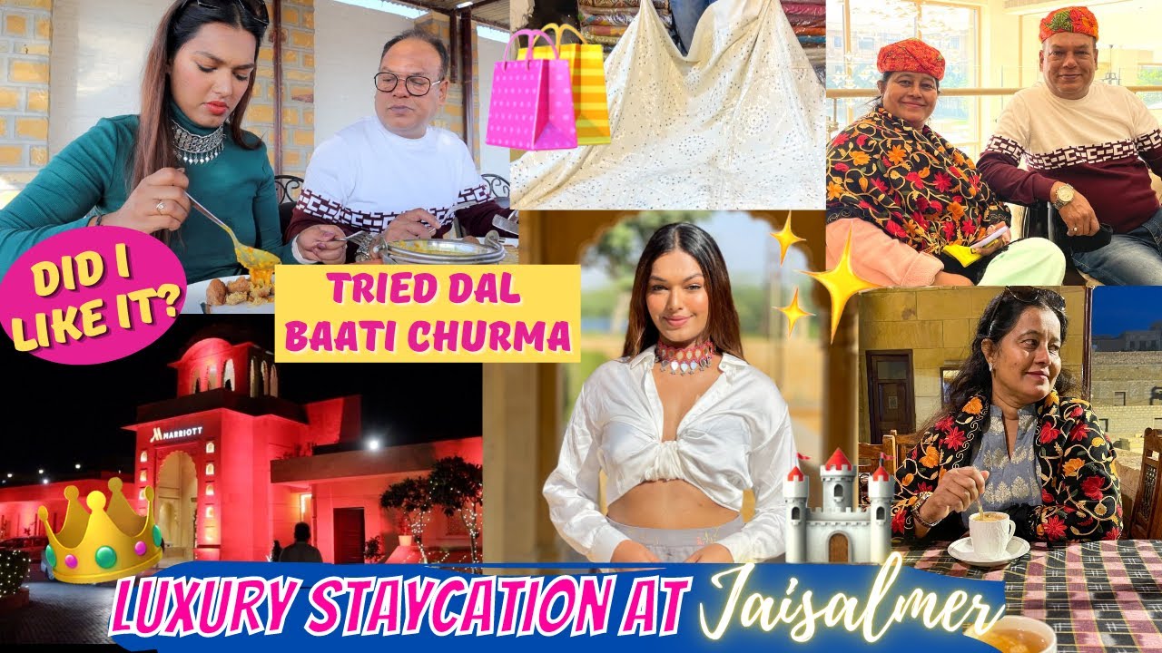 Luxury Staycation in Jaisalmer! Dream Property Stay | Trying Rajasthani food + Shopping #TravelWSar