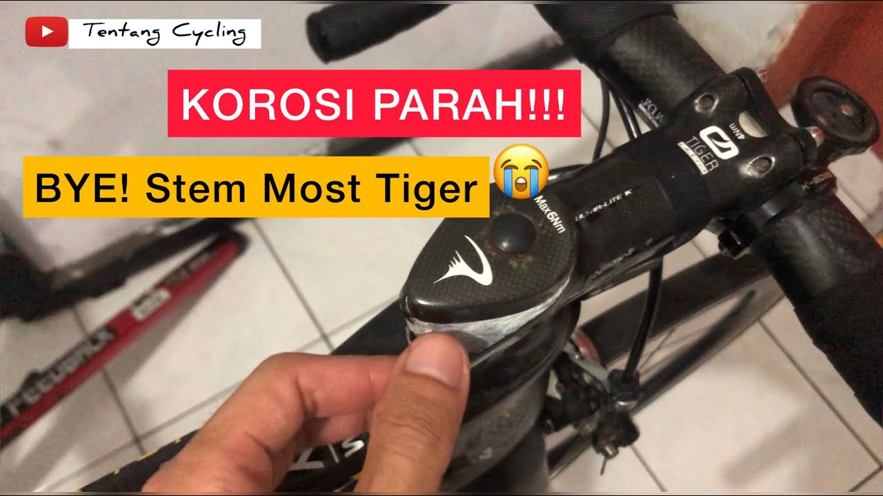 Tutorial Ganti Stem Korosi dan Handlebar Roadbike, dari Most Tiger Ke Ultra Talon PINARELLO
