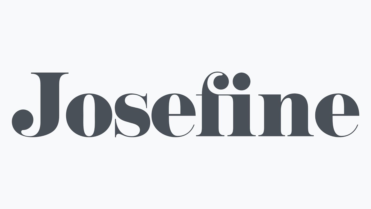 Josefine font by Artem Nevsky