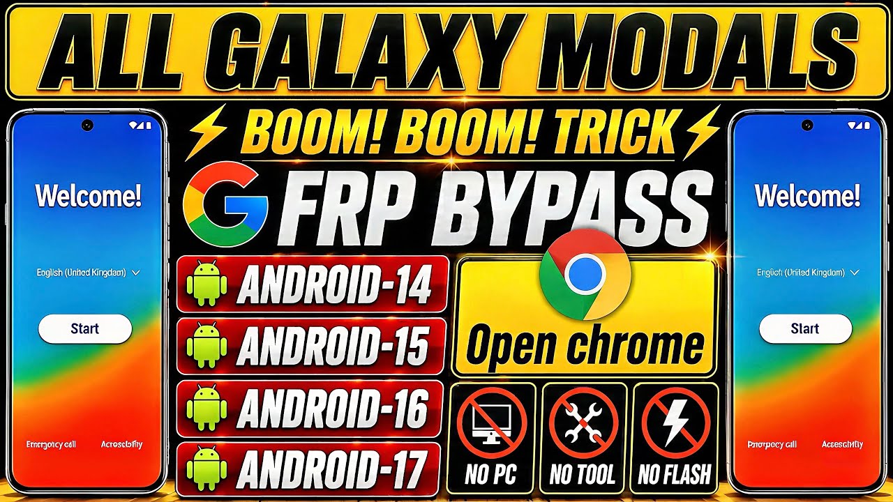 Complete Samsung FRP Bypass 2026 🔥 | Android 14/15/16/17 | Skip Google Lock | New No-PC Trick ✅