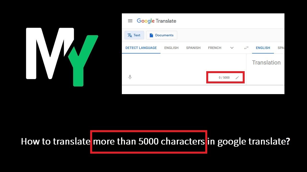 How to translate more than 5000 characters in google translate?