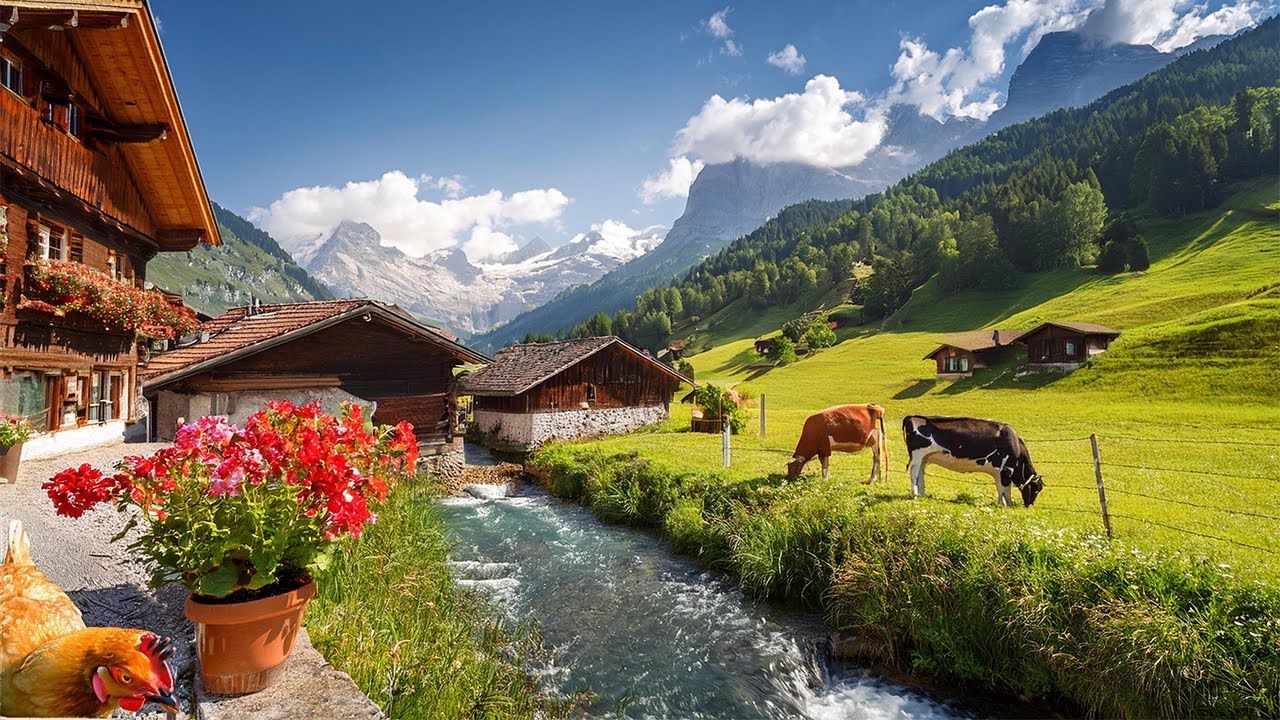 Scuol - A Traditional Swiss Alpine Village, The Most Amazing Places in Switzerland | Travel Video 4K
