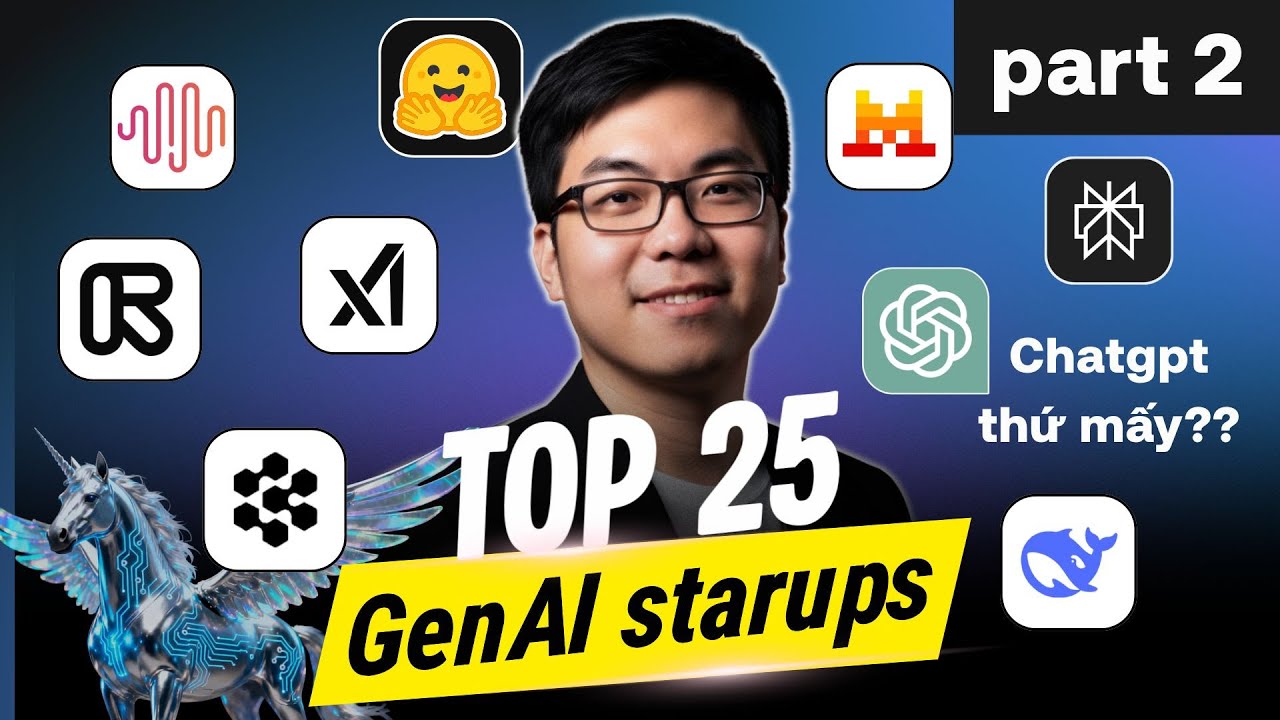 25 công cụ AI Bạn Phải Biết. Cuộc Chiến Vương Quyền Của Các Kỳ Lân GenAI Tỷ Đô P2
