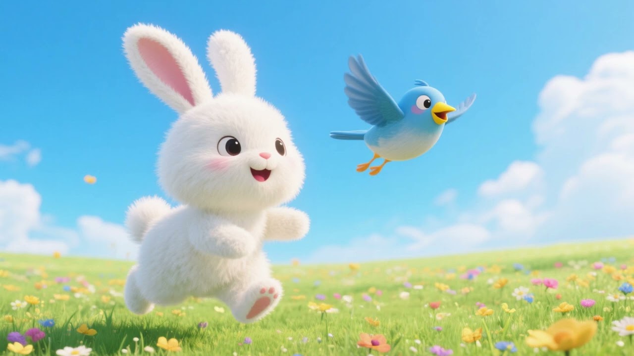 Fluffy the Bunny Explores the Magical Forest