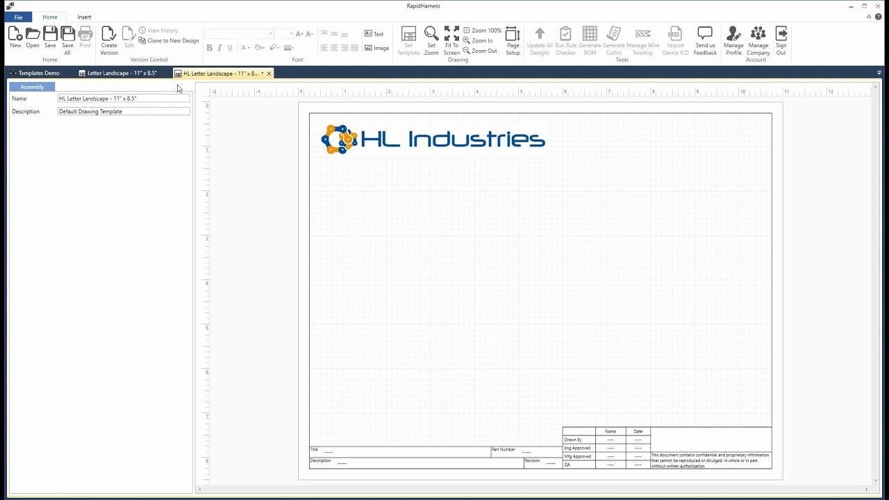 RapidHarness Tutorial: Designing Templates