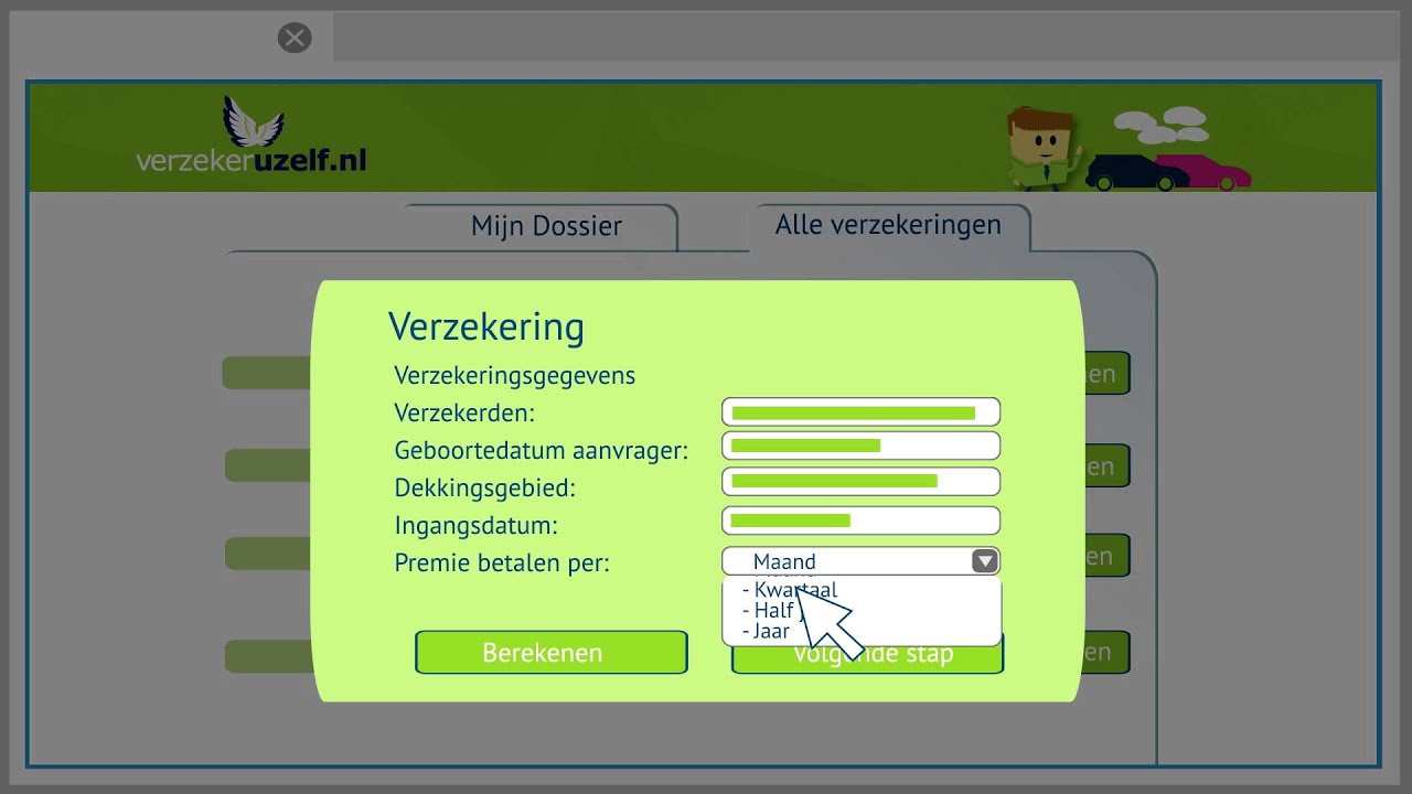 Verzekering berekenen en afsluiten - Verzekeruzelf.nl