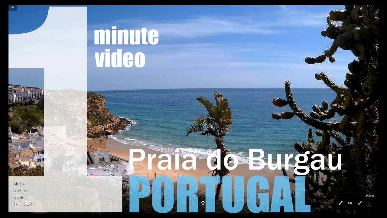1-minute-video: Praia do Burgau / Portugal