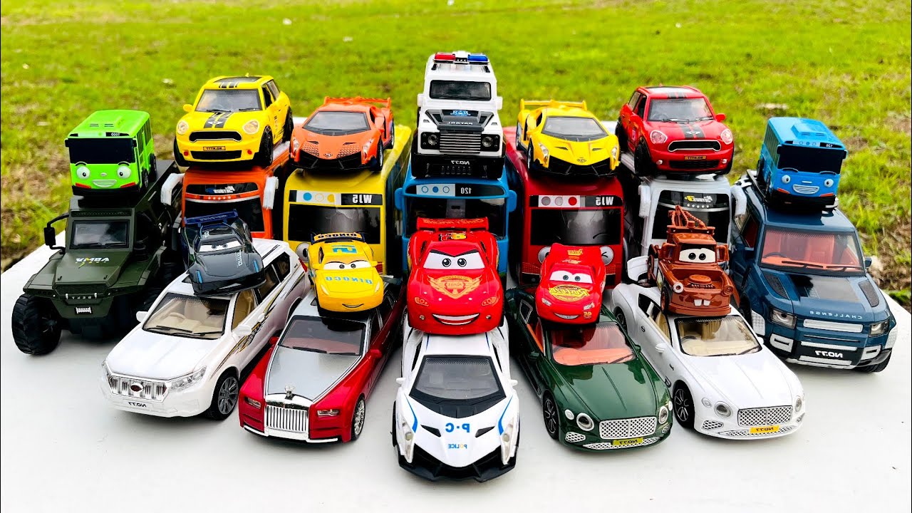Disney Pixar Cars Unboxing Review Lightning McQueen, Tow Mater, Doc Hudson, Sally Carrera, Tayo #545