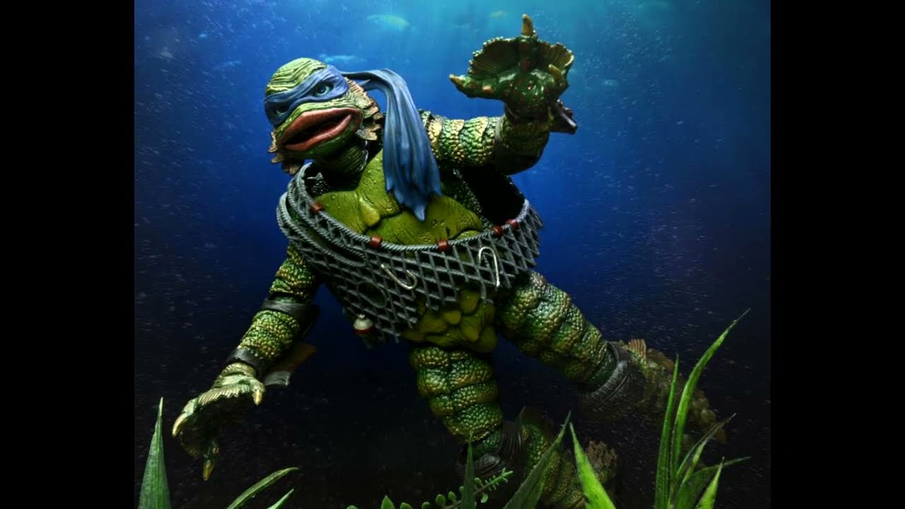 Teenage Mutant Ninja Oceanman - TMNT - Leonardo as Creature from the Black Lagoon Universal Monster