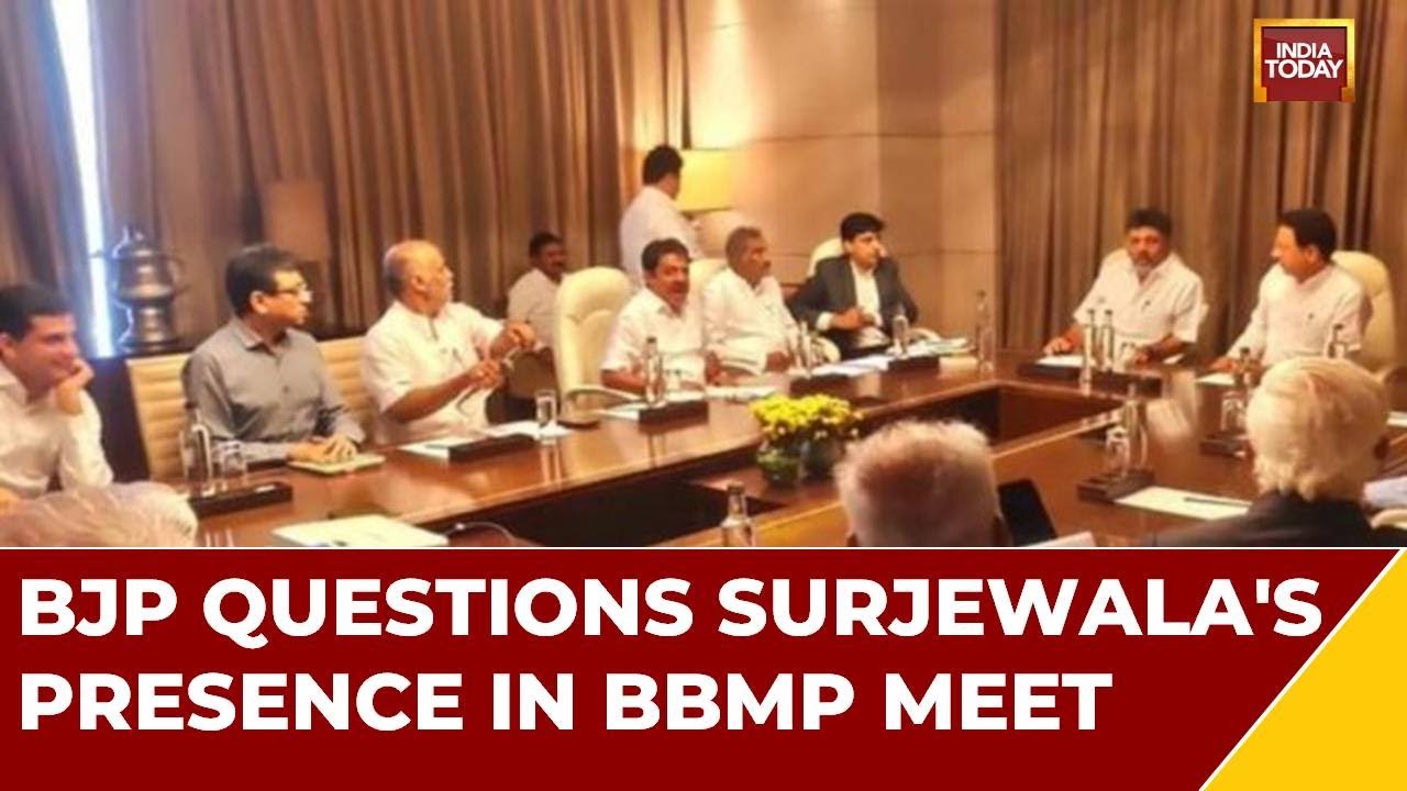 BJP Slams Cong Over Randeep Surjewala's Presence In BBMP Meet, Mulls To File Complaint Against Him