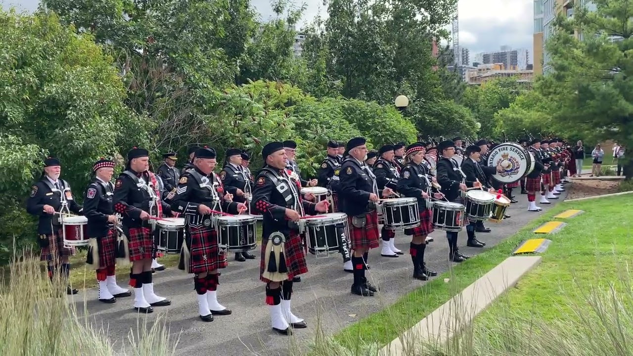 Canadian Firefighters Memorial Ceremony - Amazing Grace