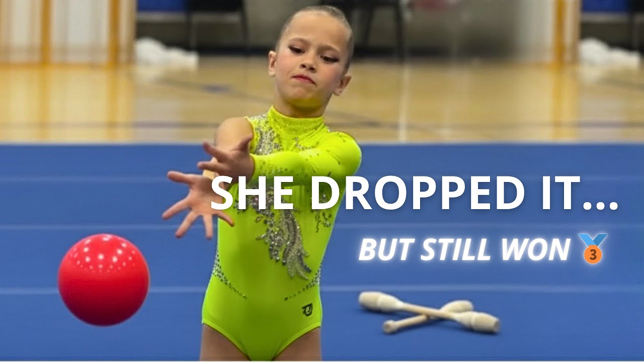 She Dropped the Ball & Clubs… But 3rd Place! 🥉 | Соревнования по художественной гимнастике в США 🇺🇸