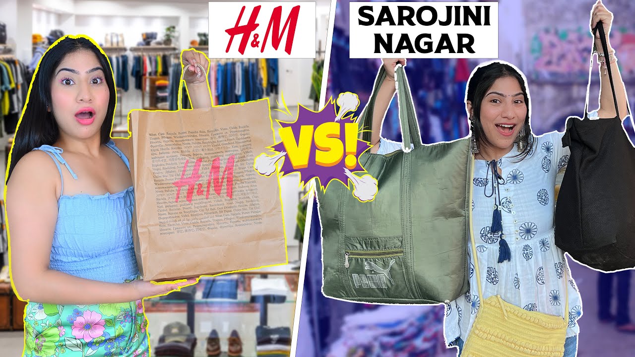 Sarojni Nagar vs H&M Shopping Challenge | Anishka Khantwaal |