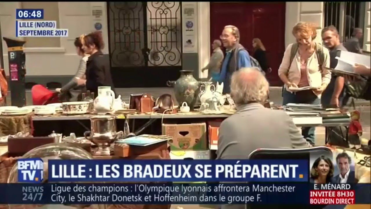 Braderie de Lille: les exposants se pr&eacute;parent pour ce week-end