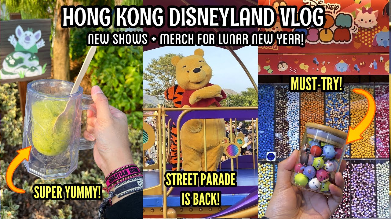 VISITING HONG KONG DISNEYLAND 2024 | LUNAR NEW YEAR MERCH SHOPPING + DISNEY PARADE | JAYBEE DOMINGO
