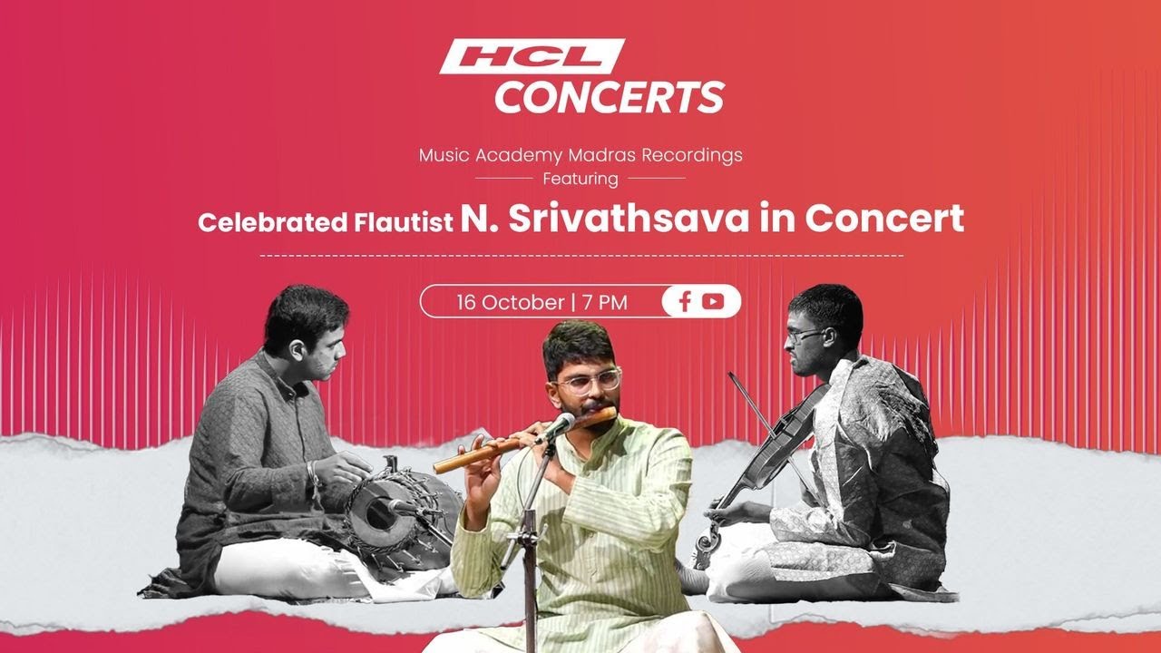 HCL Concerts | Flautist N. Srivathsava in Concert | The Music Academy Madras