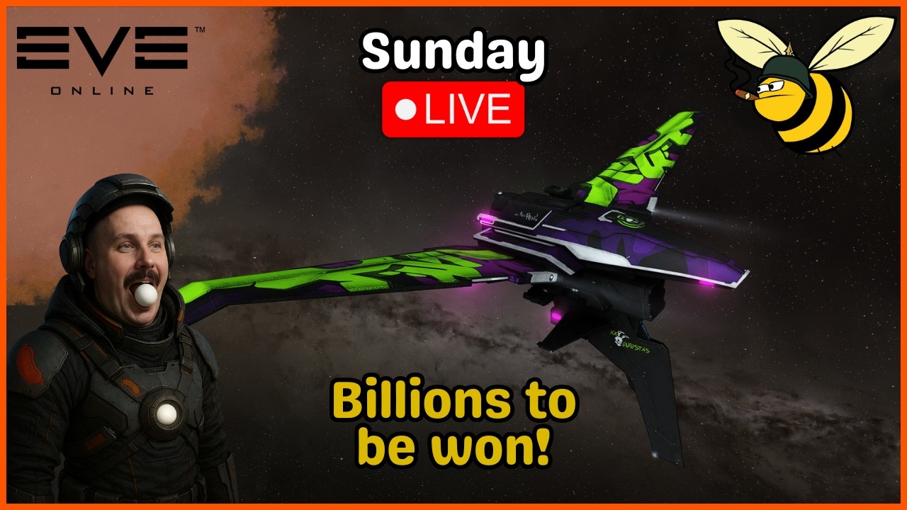 EVE Online : LIVE | 🌭 | Sunday Funday | !creator | Big Giveaways | Dual PC Streaming