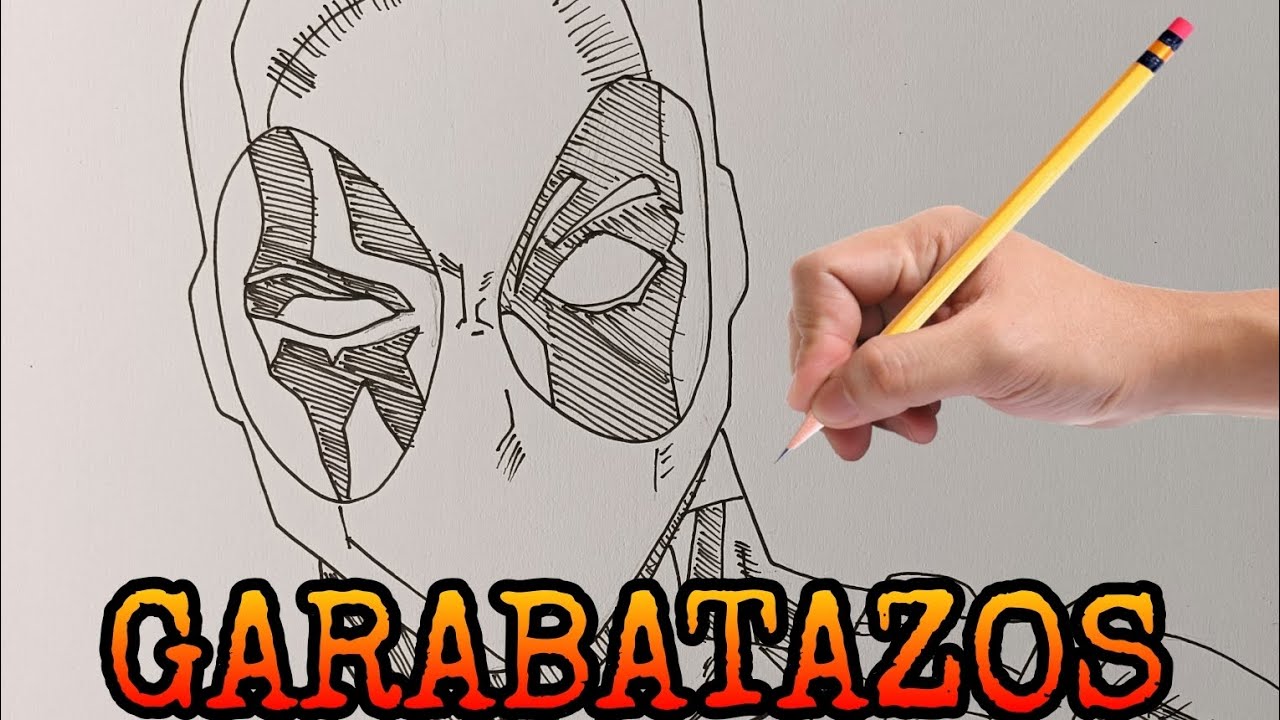 Dibujé a DEADPOOL con tinta | GARABATAZOS 🔥✏️