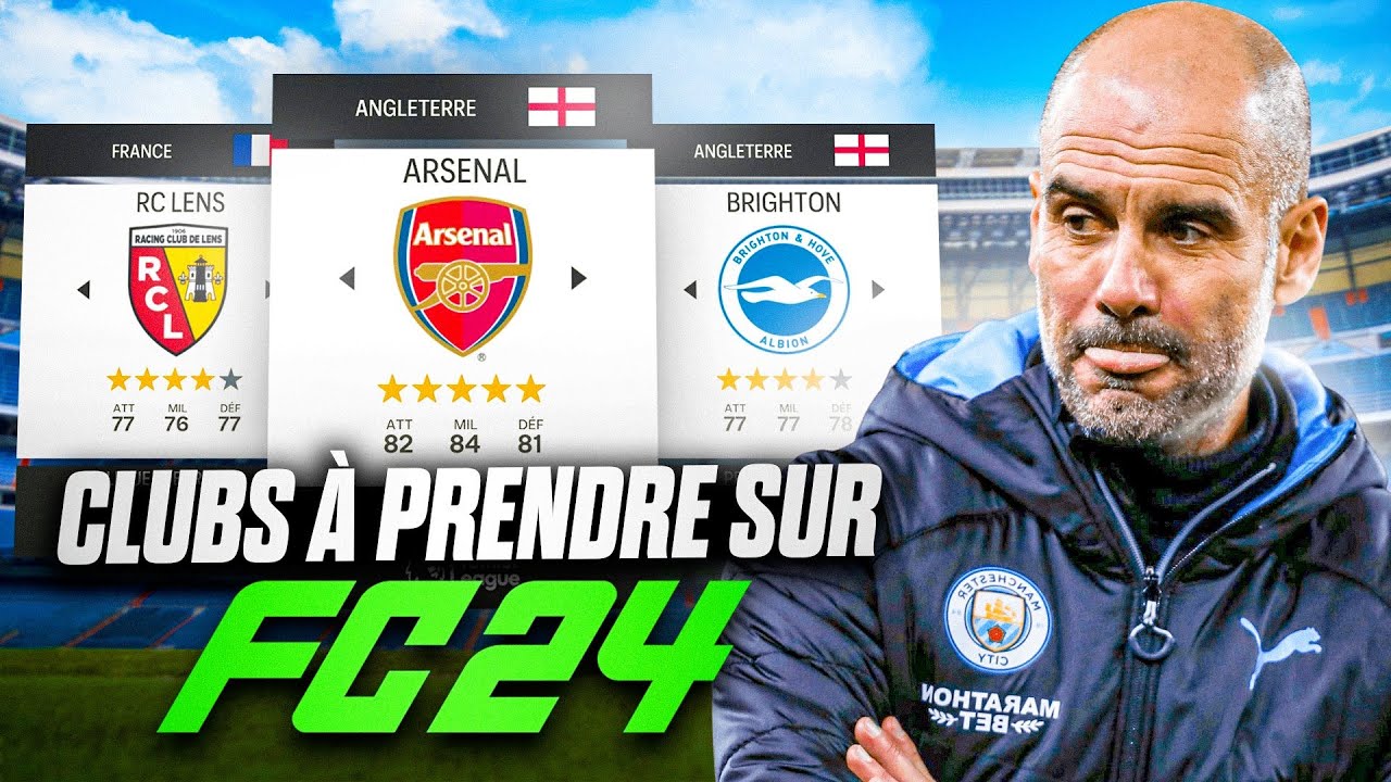 7 CLUBS À PRENDRE ABSOLUMENT EN CARRIÈRE MANAGER SUR FC24 !